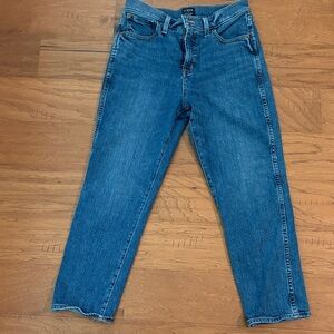 J. Crew Straight-Leg Jeans in Classic Blue Denim